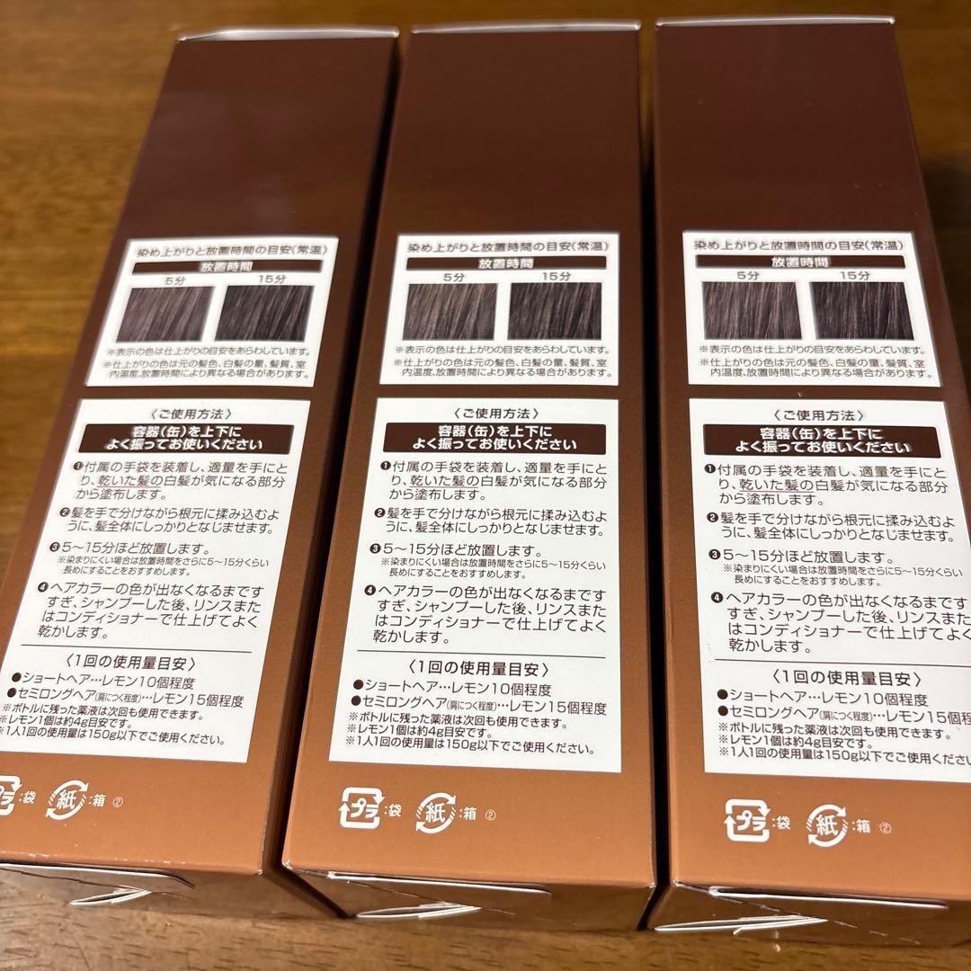 ヘアボーテ　エクラ　ボタニカル　エアカラーフォーム　ダークブラウン 3個セット