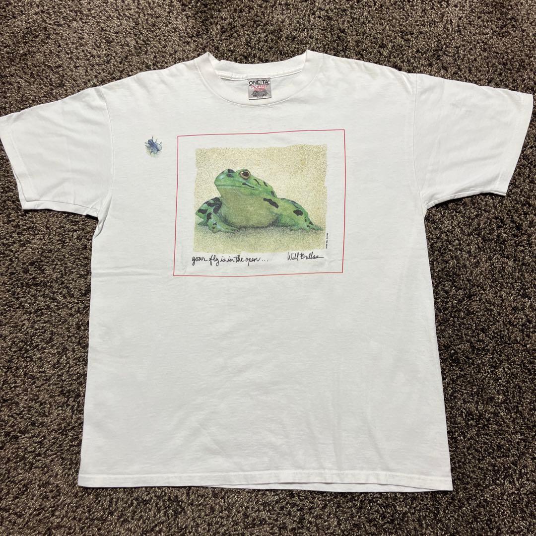 激レア 90s WILL BULLAS ヴィンテージ アートTシャツ フロッグ
