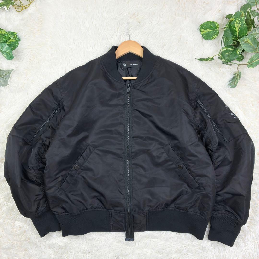 【完売品美品】GU×UNDERCOVER　MA-1　限定　コラボ　洗える　黒　L