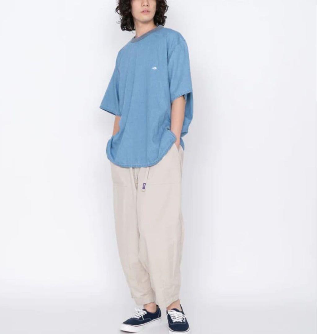 【nanamica直営店別注】ノースフェイスパープルレーベルTシャツ