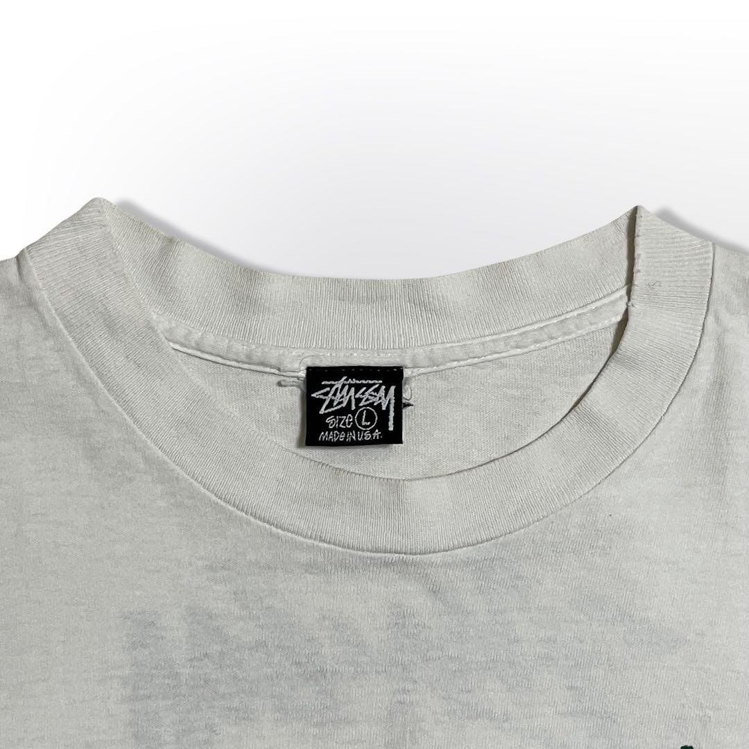 希少 80s 90s OLD STUSSY 黒タグ USA製 ラスタ Tシャツ