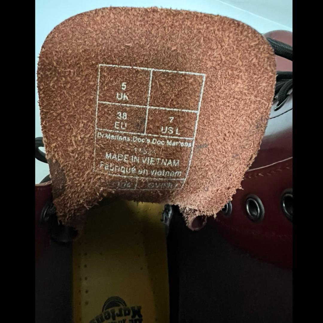 ぽ*。様 Dr.Martens 8ホール チェリーレッド UK5 24cm 正規
