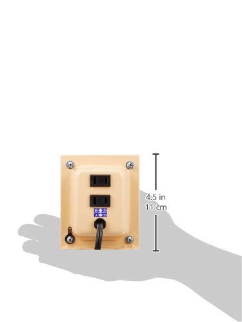 日章工業 変圧器 海外 普及型AC110V~AC127V→AC100V 1500