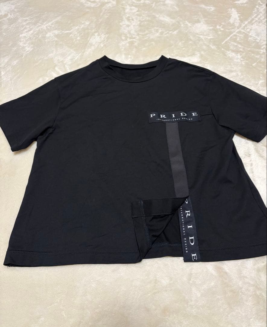 PRIDE プライド　ロゴ ブラック Tシャツ　38