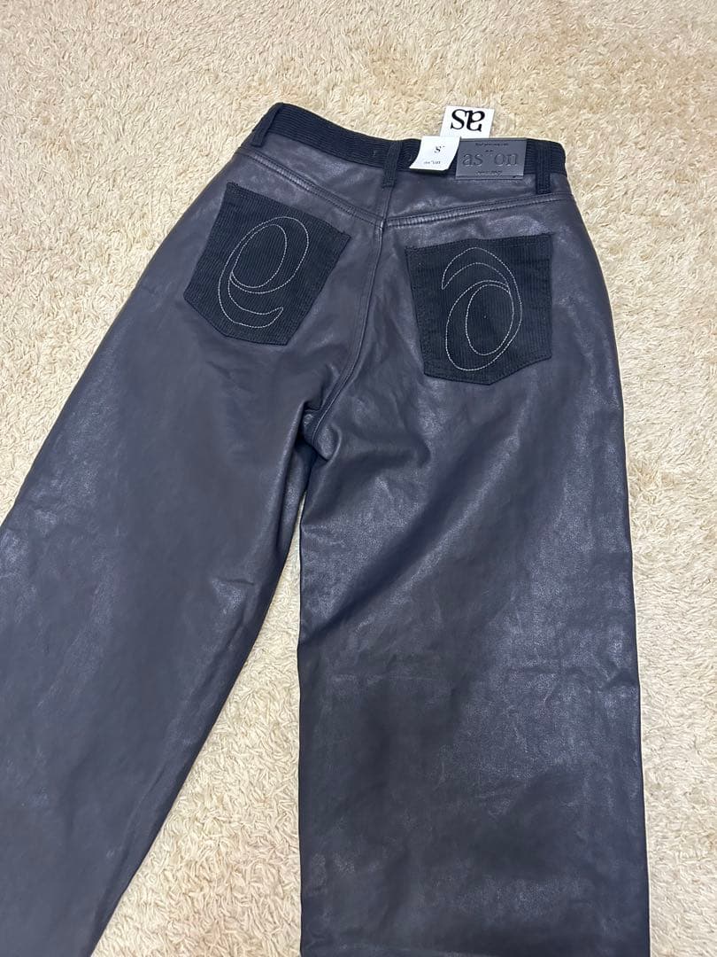 【最終値下げ】asonパンツLEATHER MIX CORDUROY PANTS