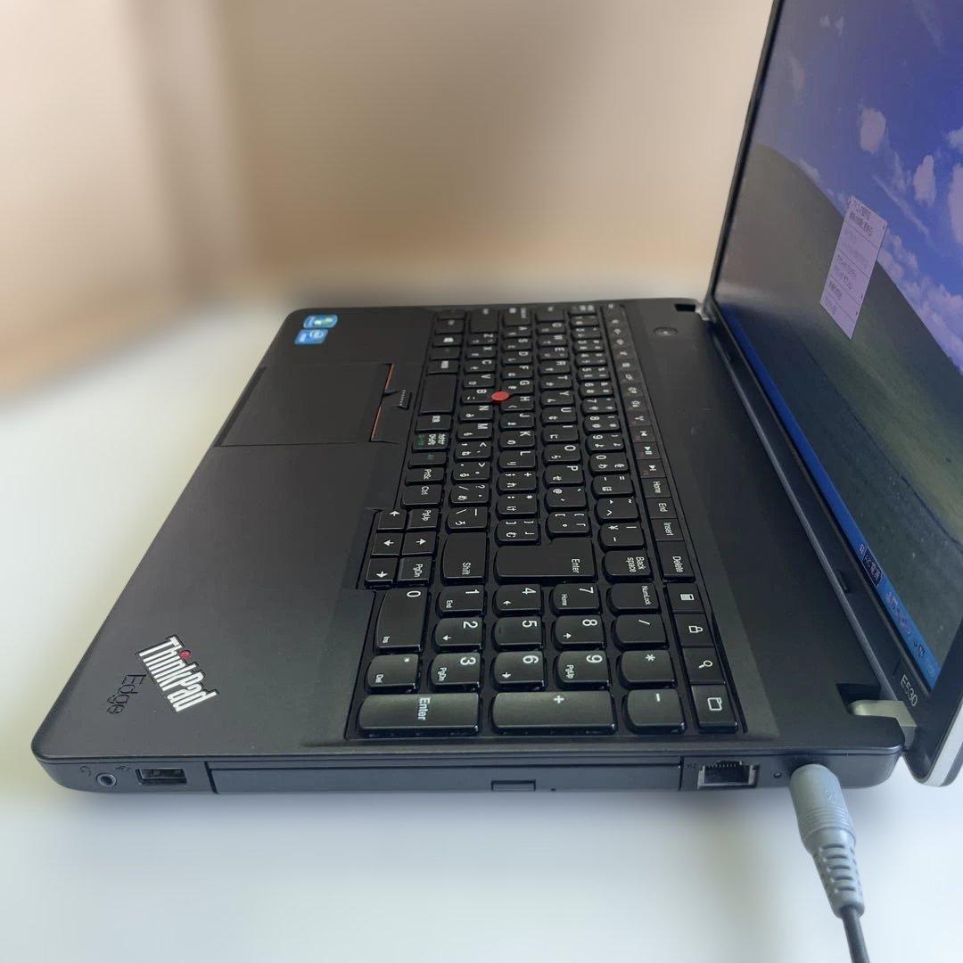 ☆訳有格安XP☆レノボ15.6大画面ノートPC☆ピーチスキン☆トラックポイント☆