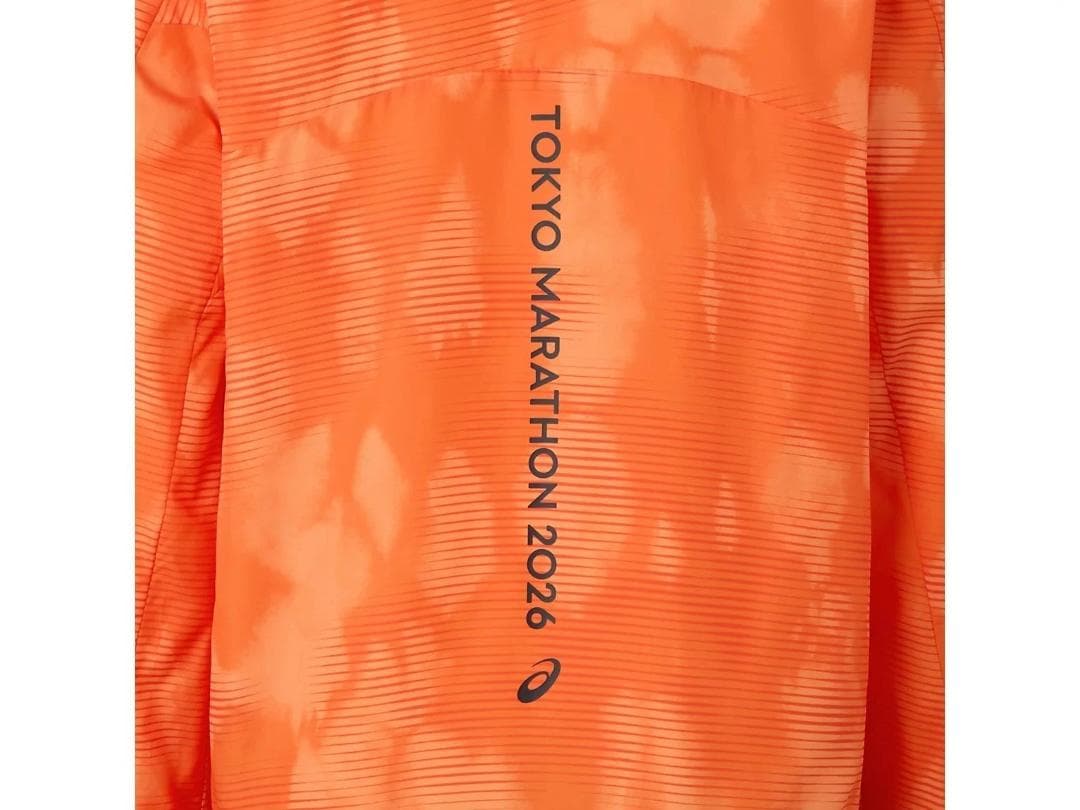ASICS東京マラソン2026RUN TOKYOウィンドブレーカーオレンジ2XL