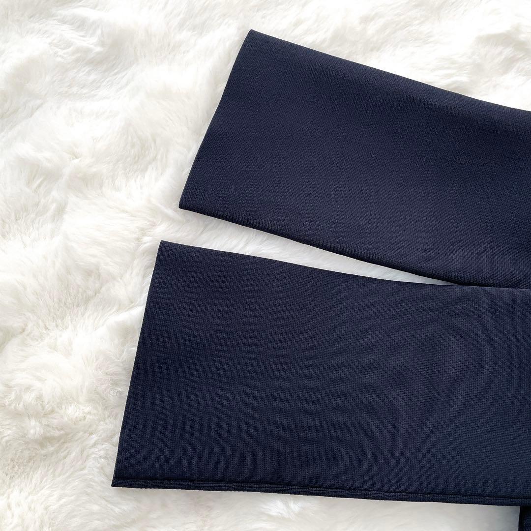 フリルカラー カーディガン ネイビー UNITED ARROWS