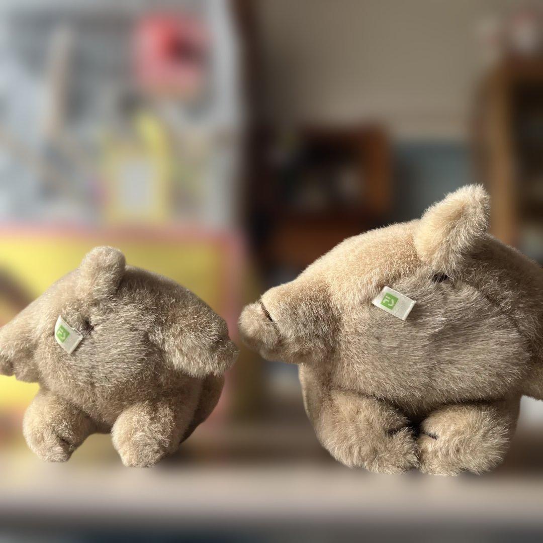 ころわん　大小　おやこ？ぬいぐるみレトロ　希少