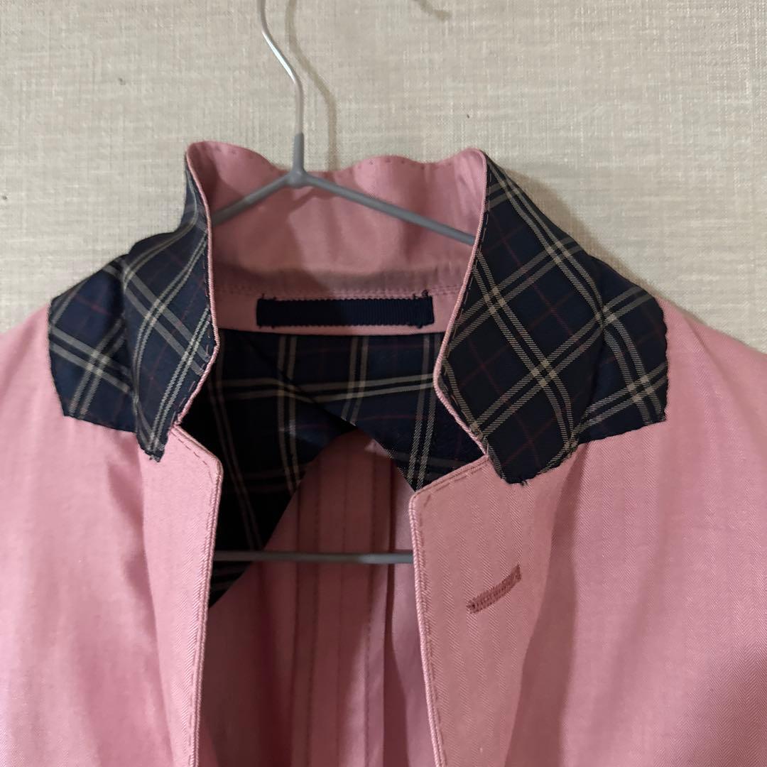 バーバリーブラックレーベルMテーラードジャケットBURBERRYシルク混