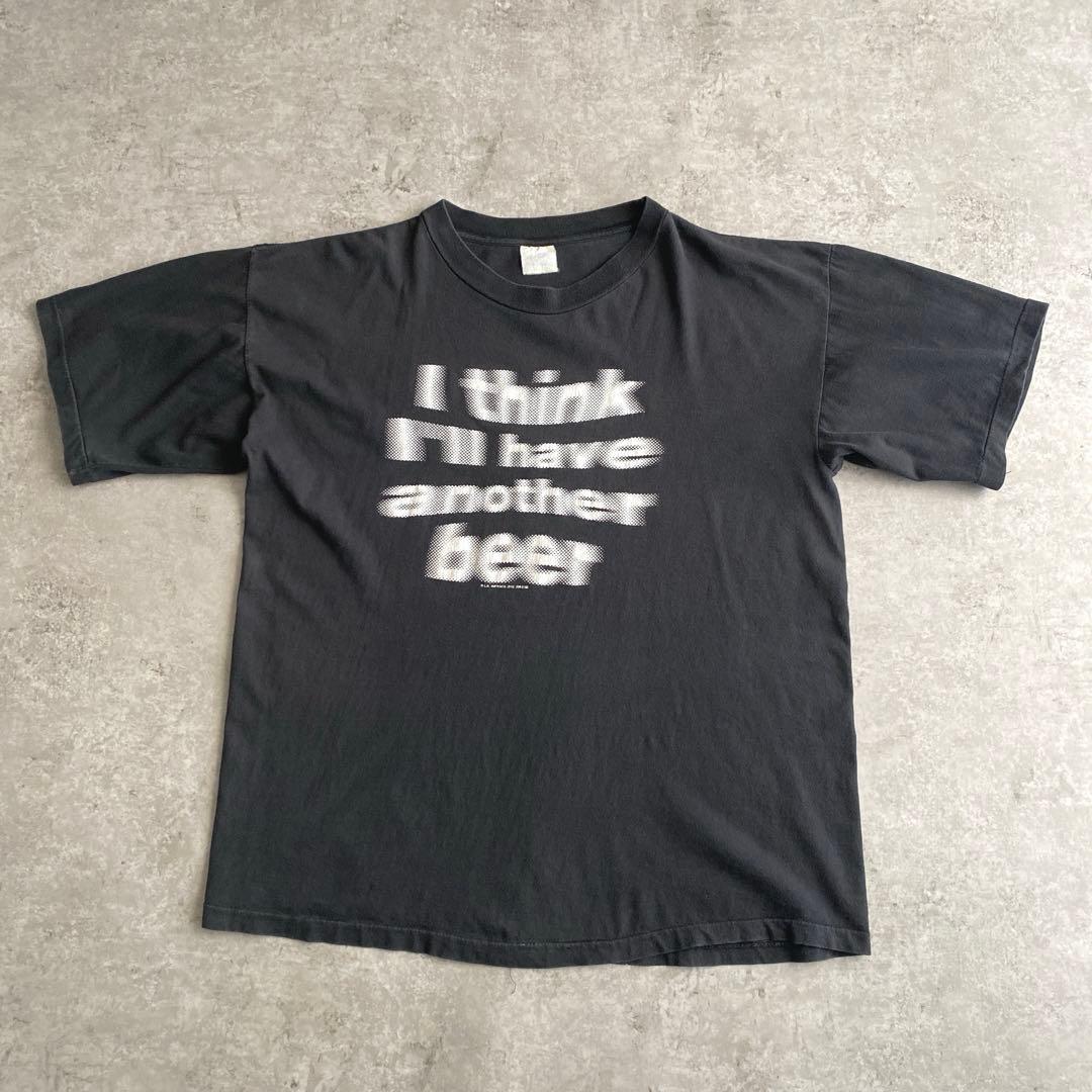 スペシャル 90s モーション モザイク 文字 Tシャツ 黒 ブラック XL