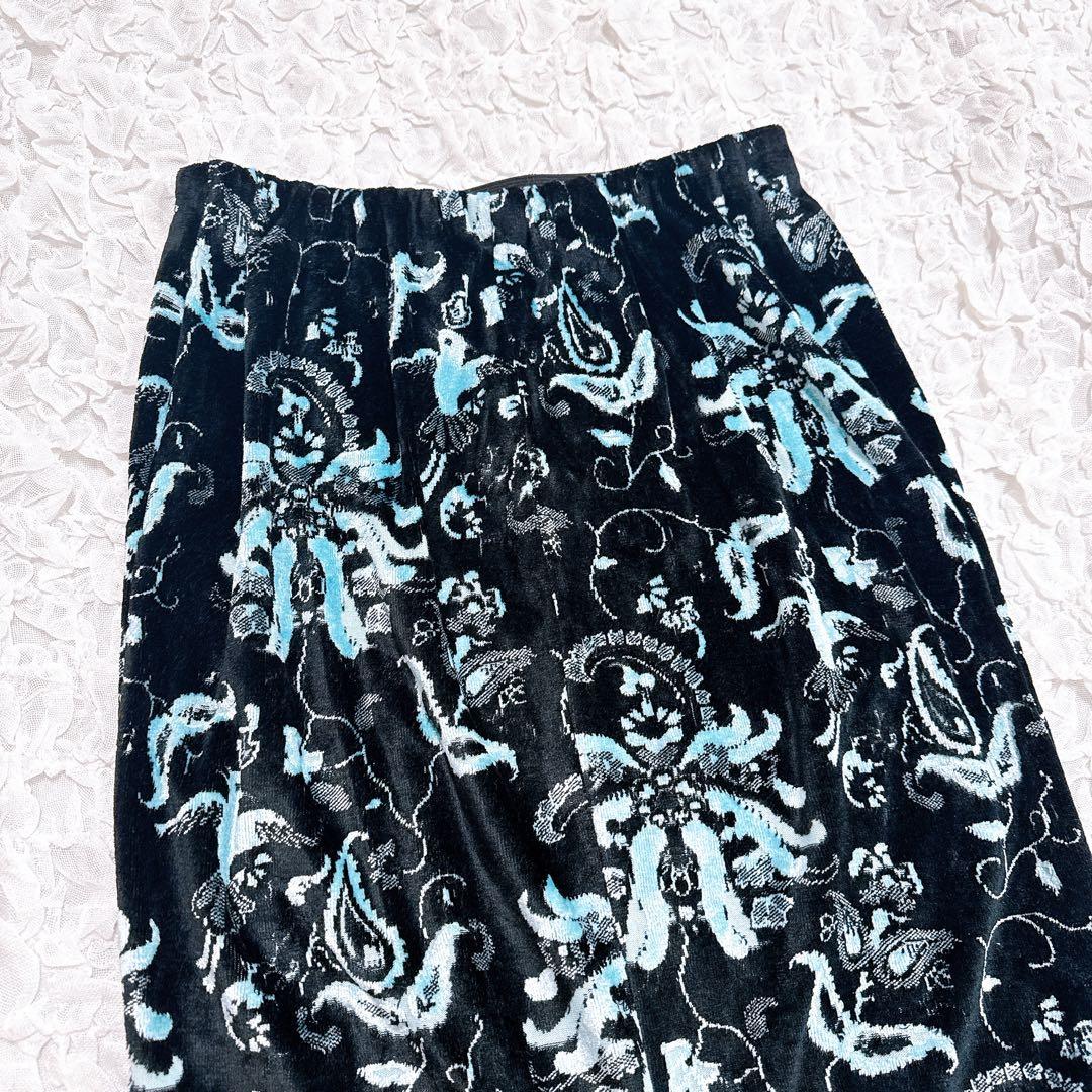 25AW マメクロゴウチ　スカート　Velour Jersey I-Line