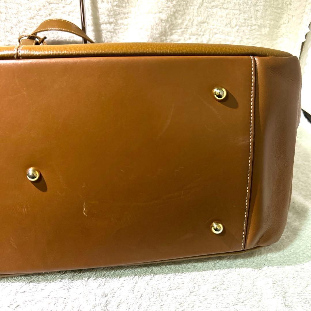 展示品　未使　希少　WAKO 和光　ボストンバック　レザー　ブラウン　鍵付