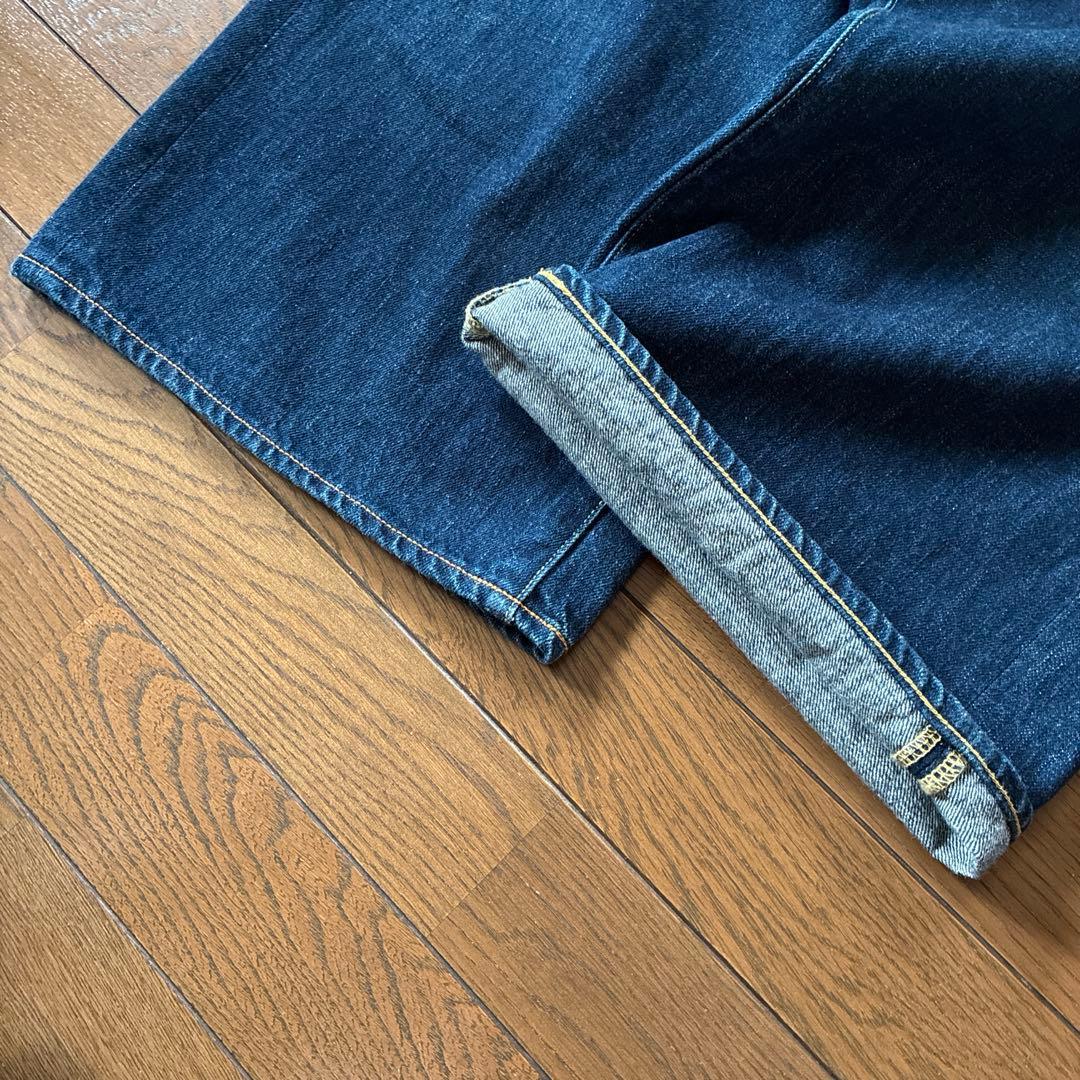 KAPITALキャピタル★クロップドワイドデニムパンツ　袴パンツ