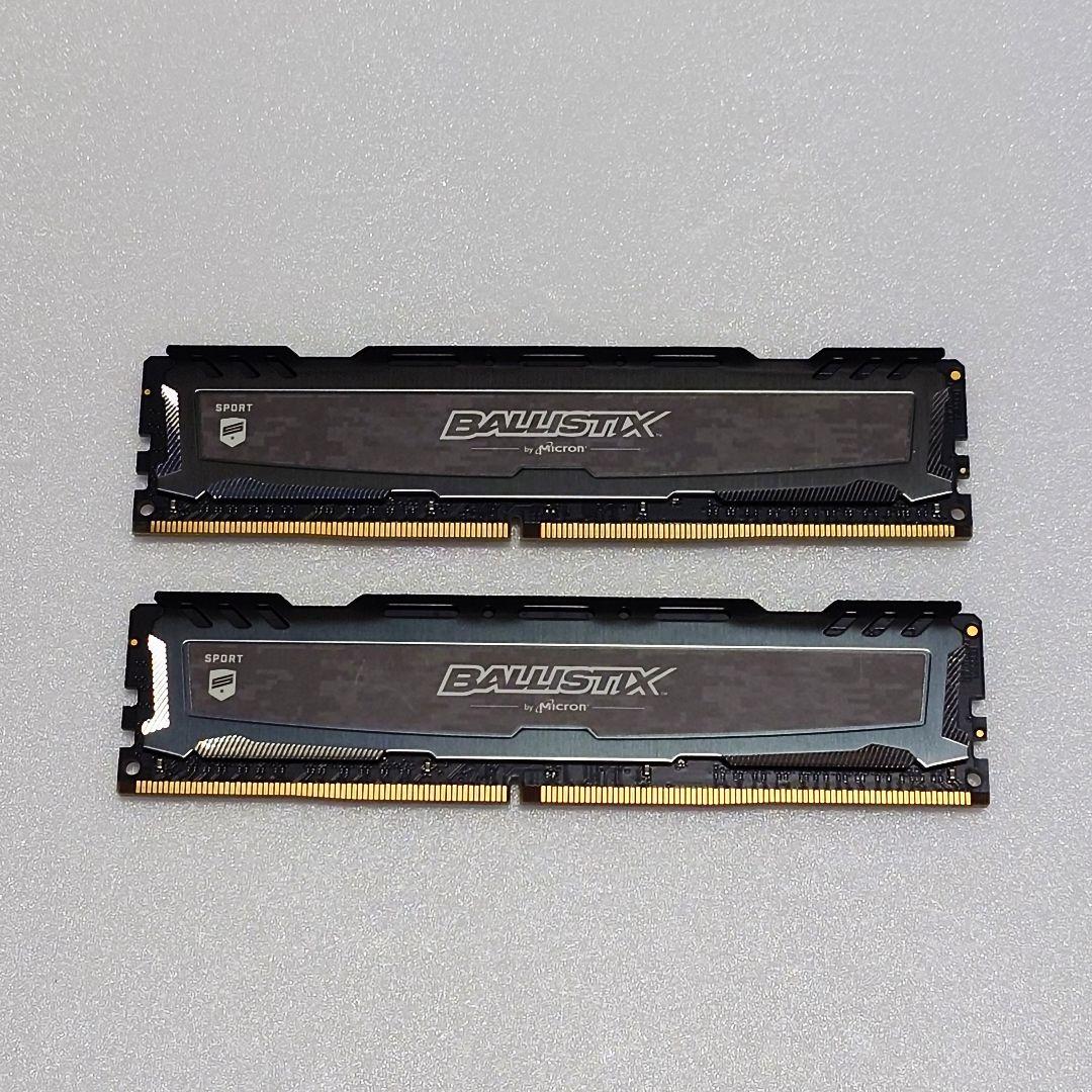 Ballistix DDR4 2666MHz 16GB×2 32GB 動作確認済
