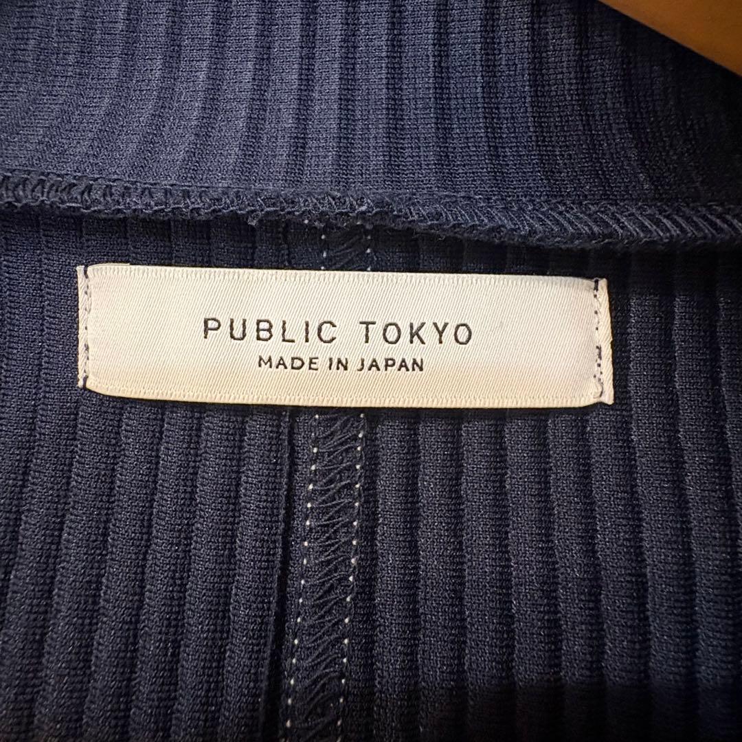 PUBLICTOKYO パブリックトウキョウ オフショルダークロップドジャケット
