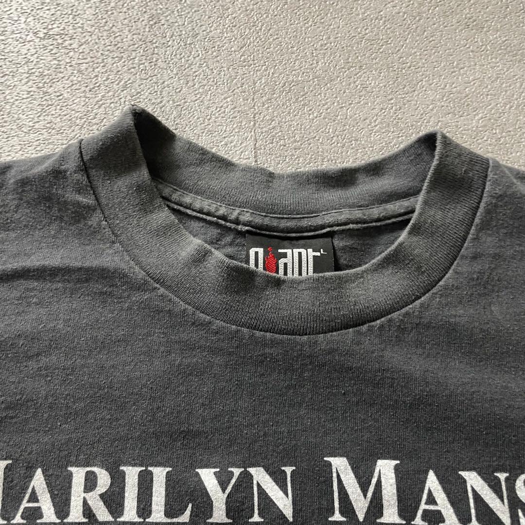 トップス MARILYN MANSON believe t-shirt fade l