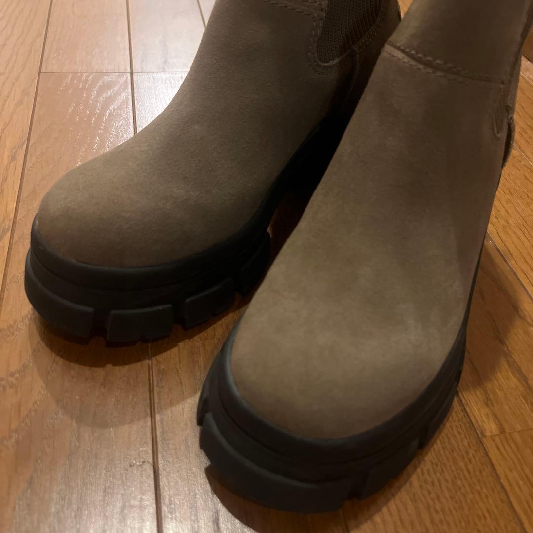 【美品】UGGブルックリンチェルシーブーツ 23.5cm US6.5 ヒッコリー