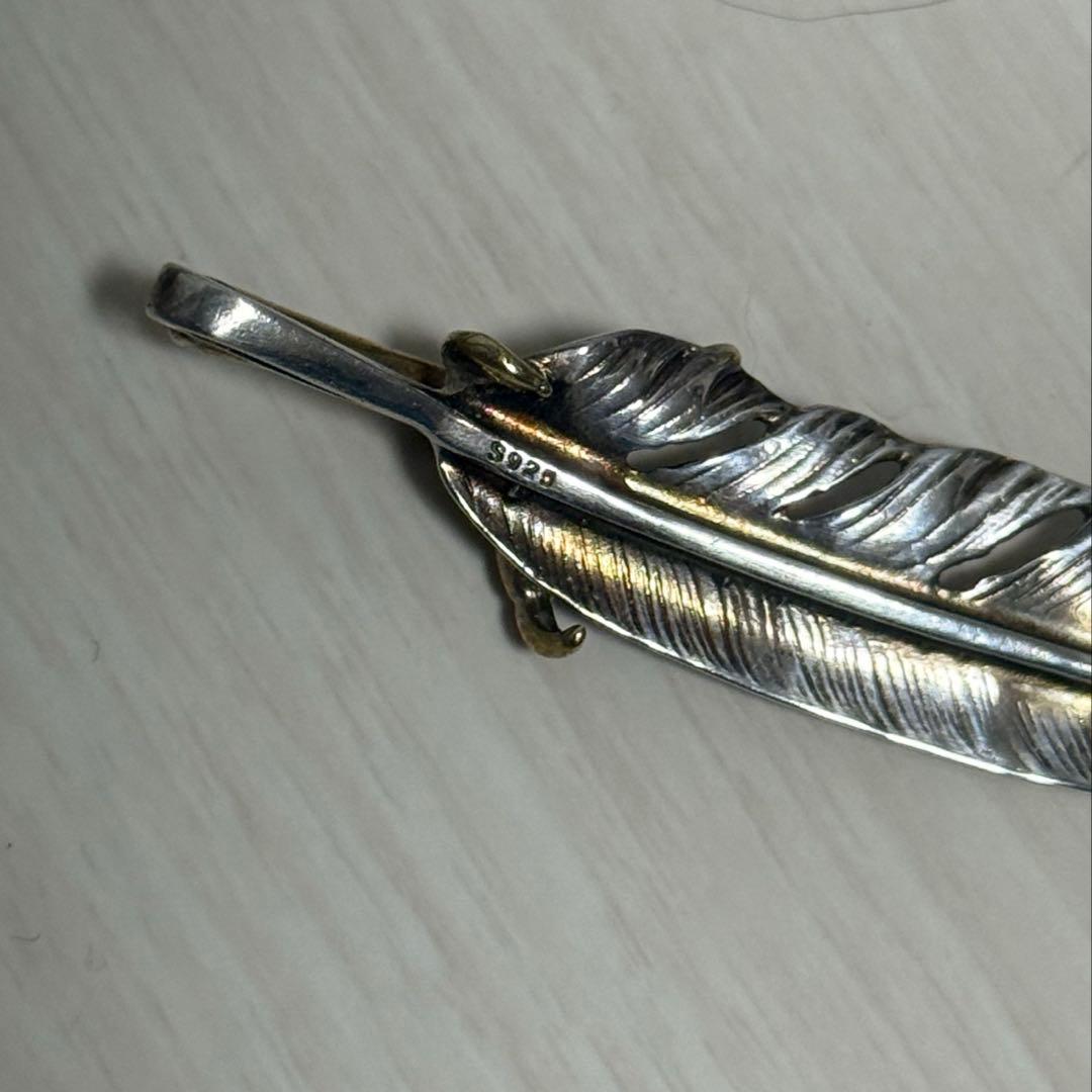 シルバー925フェザーネックレストップ
