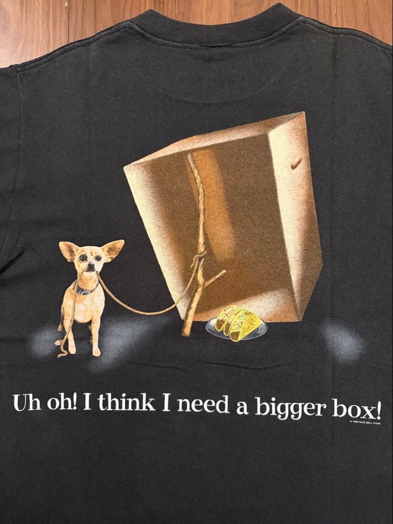 TACOBELL タコベル 90s vintage Tシャツ L ブラック