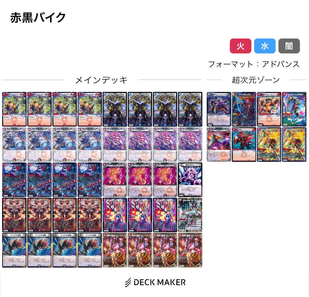 デュエルマスターズ 赤黒バイク デッキ