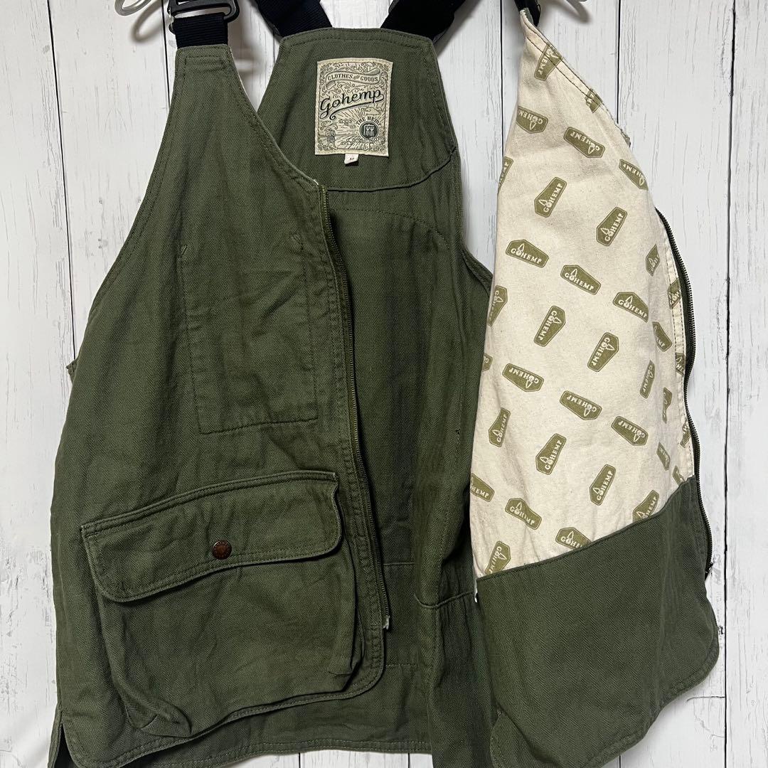 GOHEMP FIRE RIDGE VEST OLIVE DRAB サイズM