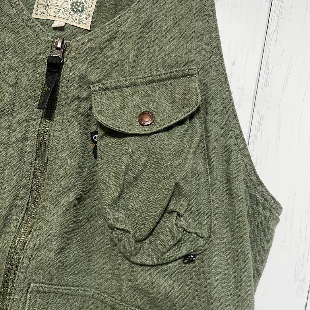GOHEMP FIRE RIDGE VEST OLIVE DRAB サイズM