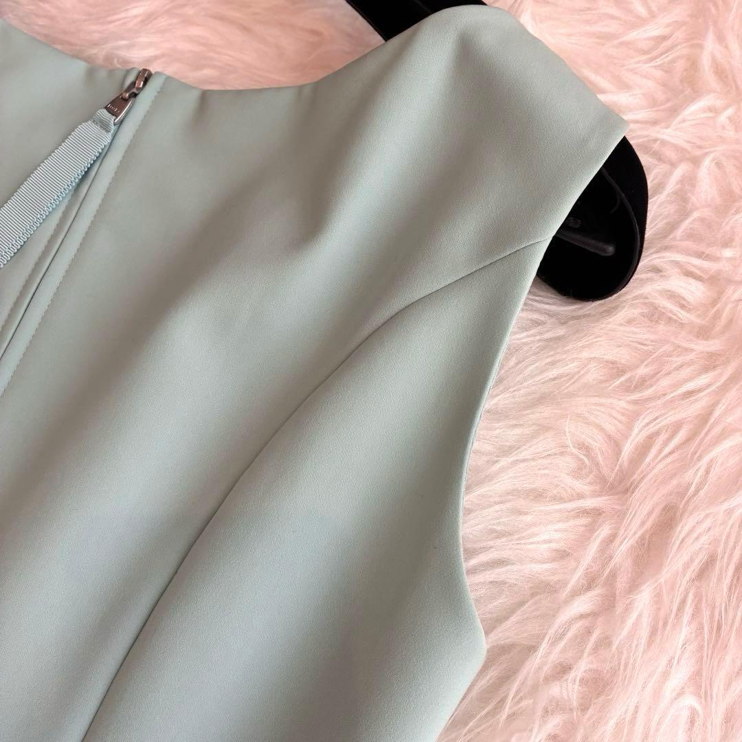 美品♡フォクシーニューヨーク　ラミューズ　フレアワンピース　ティファニーブルー