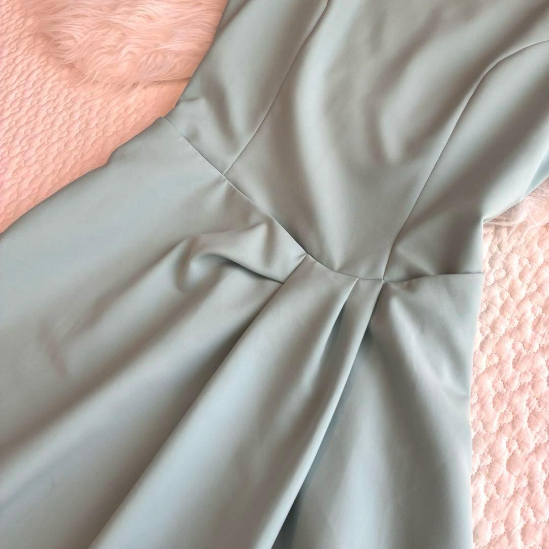 美品♡フォクシーニューヨーク　ラミューズ　フレアワンピース　ティファニーブルー