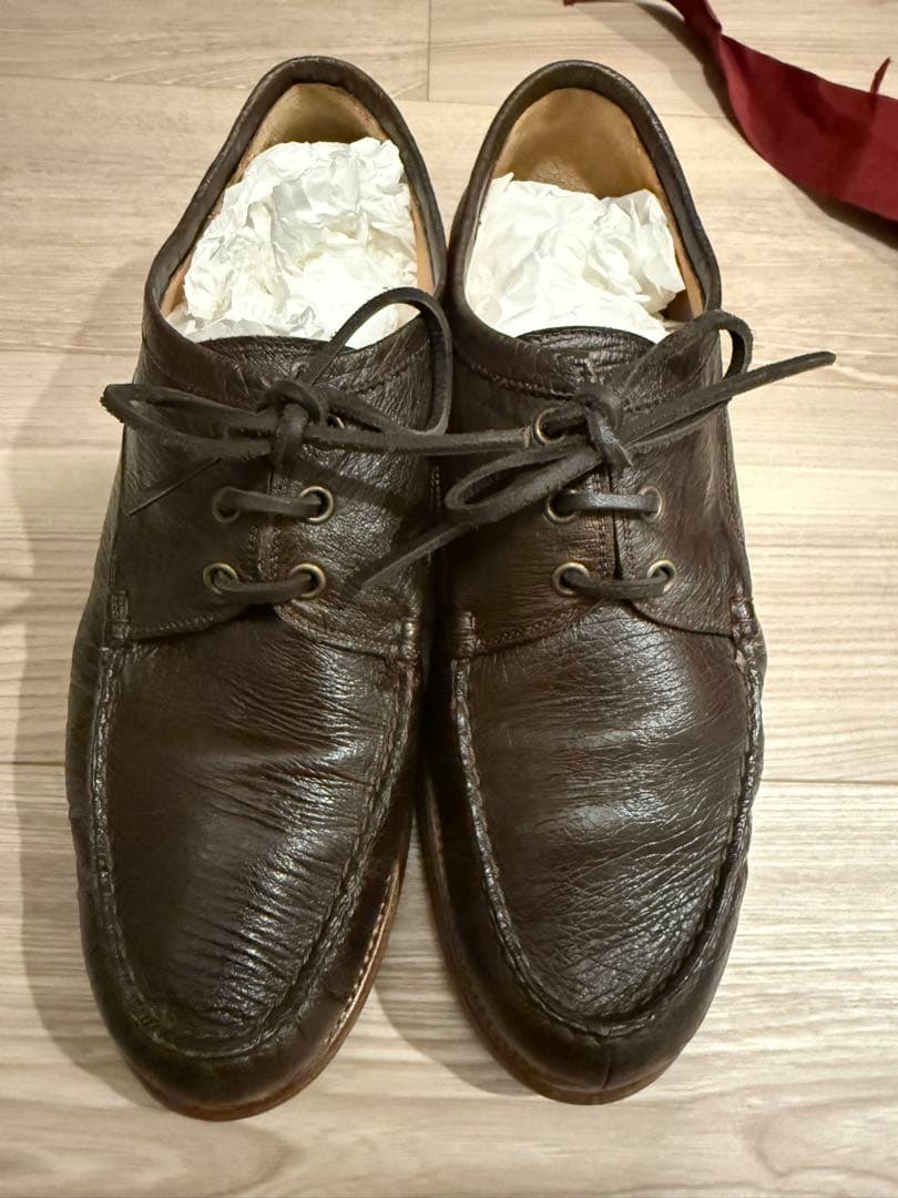 サイズ41 レユッカス レショップ オーストリッチ モカシン