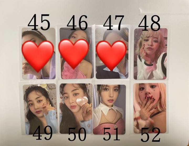 TWICE バラ売りトレカ 1〜73