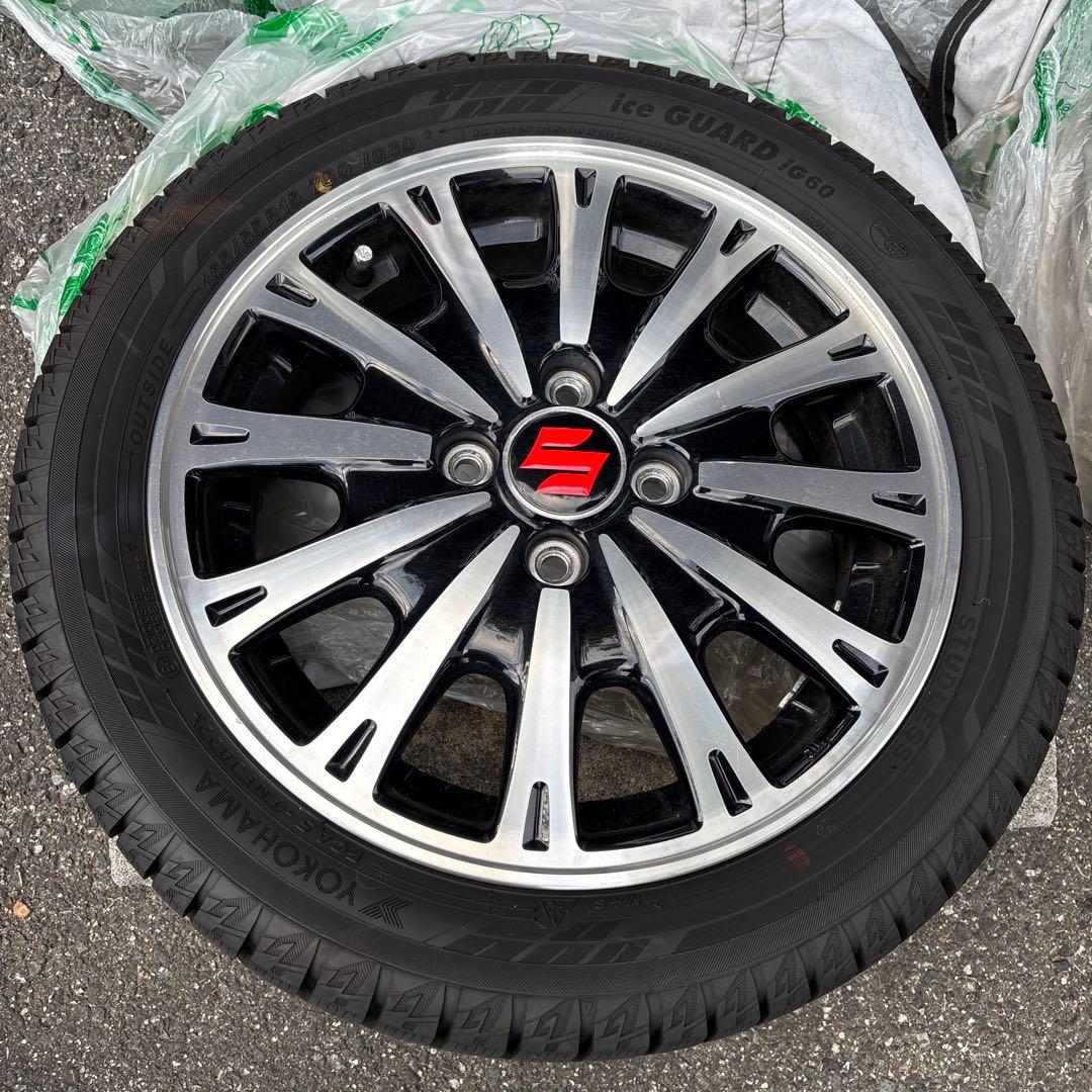 【送料込】165/55R15 ヨコハマ　スタッドレス　アイスガードホイールセット