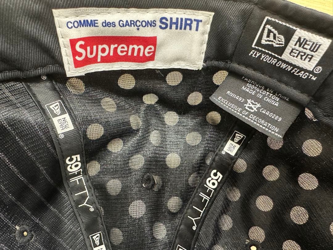 レア　SupremexCOMME des GARCONS キャップ