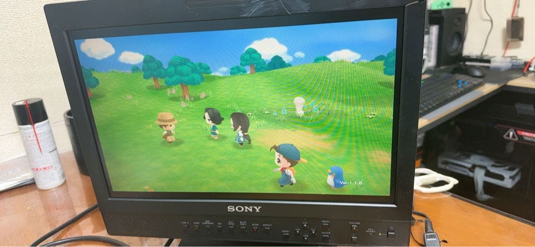 SONY 14型 液晶モニター　LMD-1530W　業務用　訳あり　中古品
