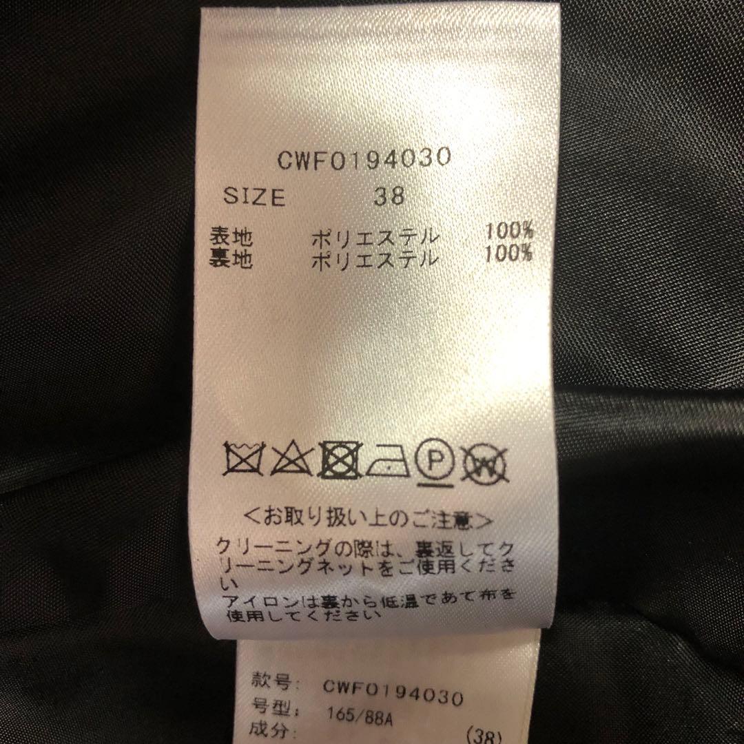 セルフォード　CELFORD 千鳥格子トリプルクロス フレアワンピース38