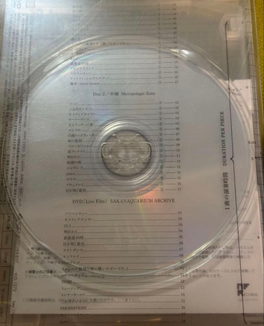 サカナクション　魚図鑑　2CD1DVD チケットホルダー付き