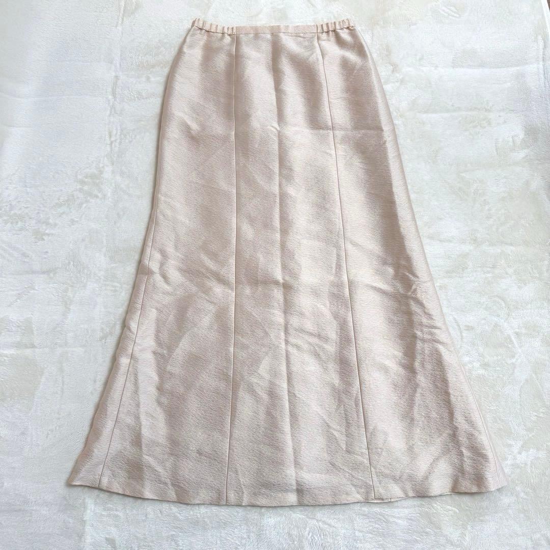 新品【ソワールドルチェリュクス】ロングスカート シルク セレモニー 大きいサイズ