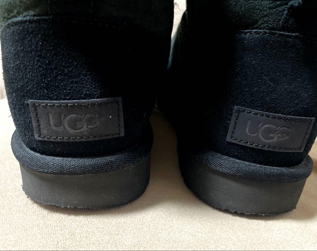 ♦UGG ♦アグ クラシックミニⅡ /ムートンブーツ /BLACK 24cm