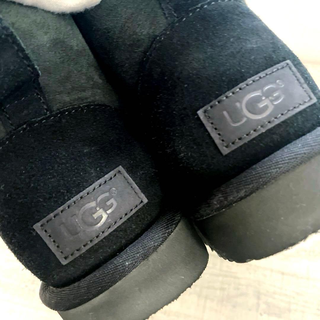 ♦UGG ♦アグ クラシックミニⅡ /ムートンブーツ /BLACK 24cm