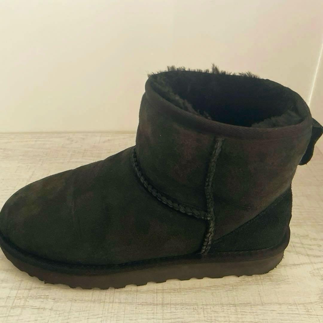♦UGG ♦アグ クラシックミニⅡ /ムートンブーツ /BLACK 24cm