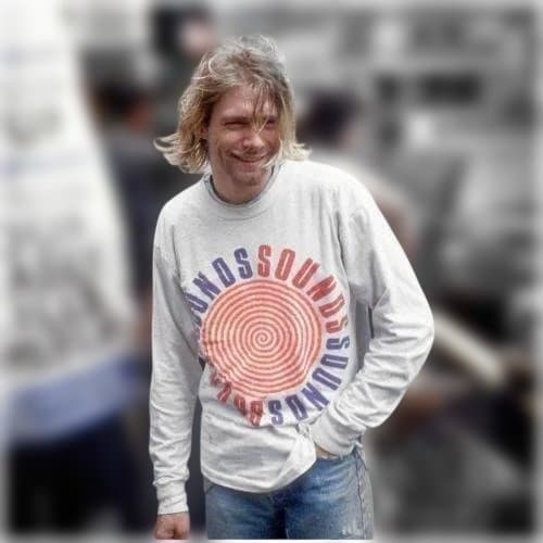 NIRVANA カート・コバーン着用 SOUNDS サウンズ 復刻ロングTシャツ