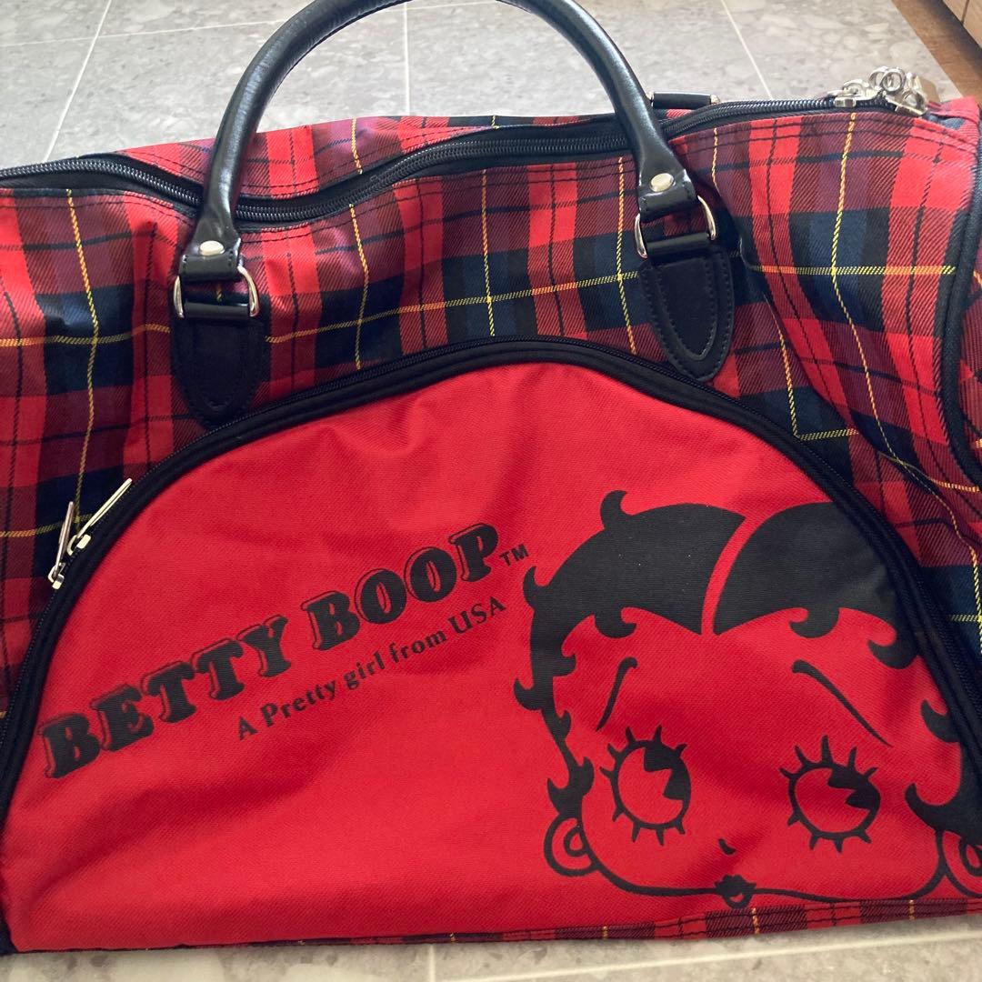【超レア】Betty Boop Bettyタータンチェック ボストンバッグ