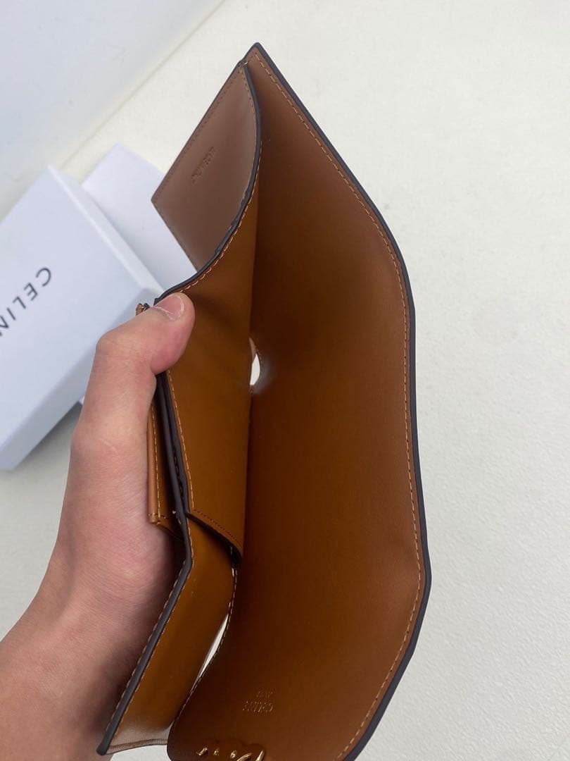 CELINE セリーヌ 三つ折り財布 ダークブラウン