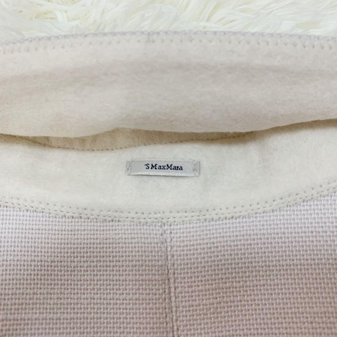 'S Max Mara コットン リネン フリンジ ジャケット シルク袖裏地
