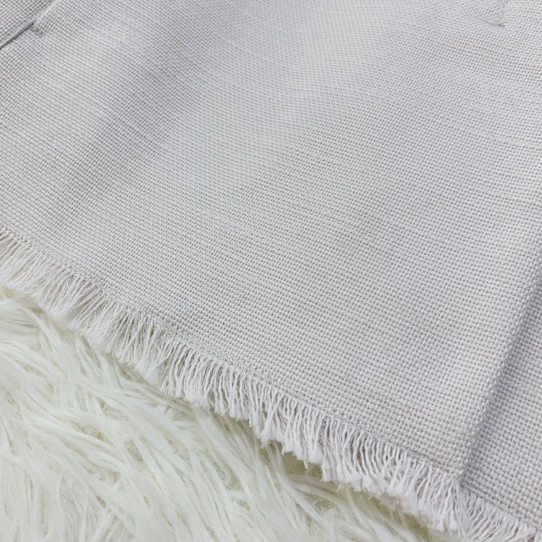 'S Max Mara コットン リネン フリンジ ジャケット シルク袖裏地