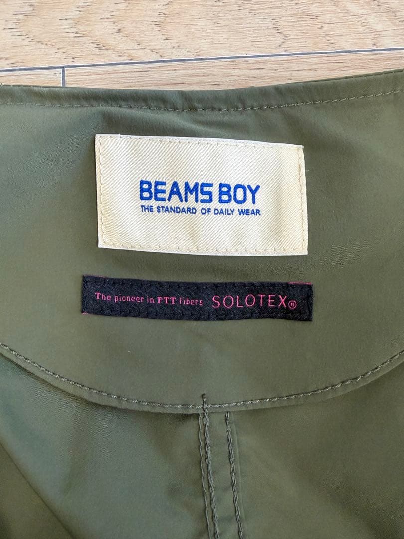 BEAMS BOY ソロテックス ミリタリーブルゾン
