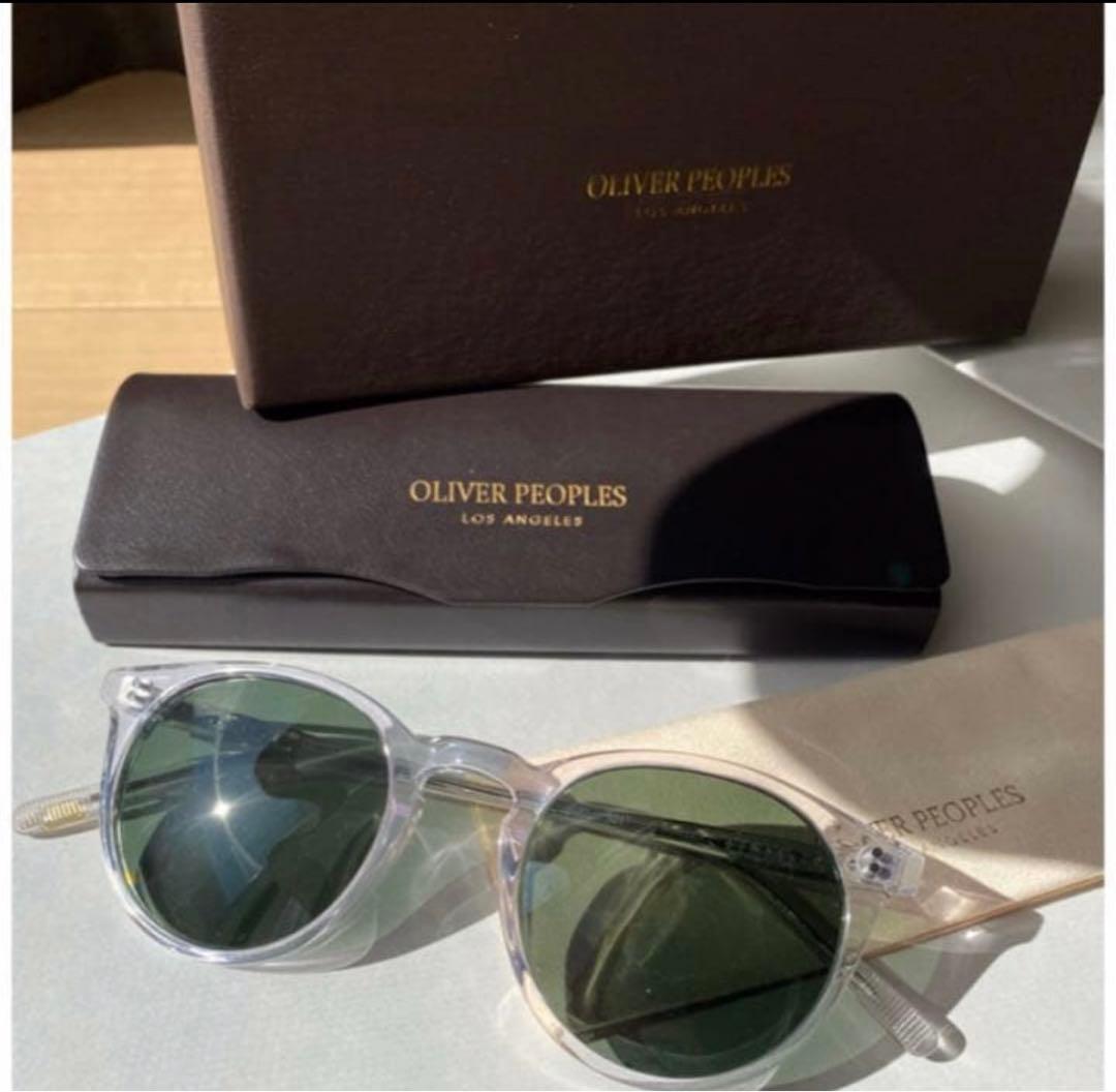 OliverPeoples#クリア×ダークグリーンBTS着用サングラス#ケース付