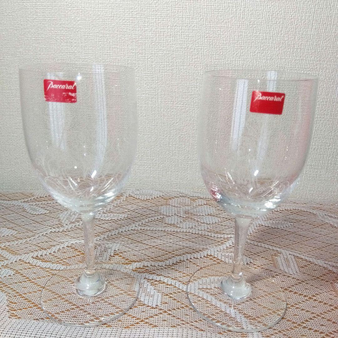 Baccarat クリスタルグラス2個セットテディベア赤いぬいぐるみと本のセット
