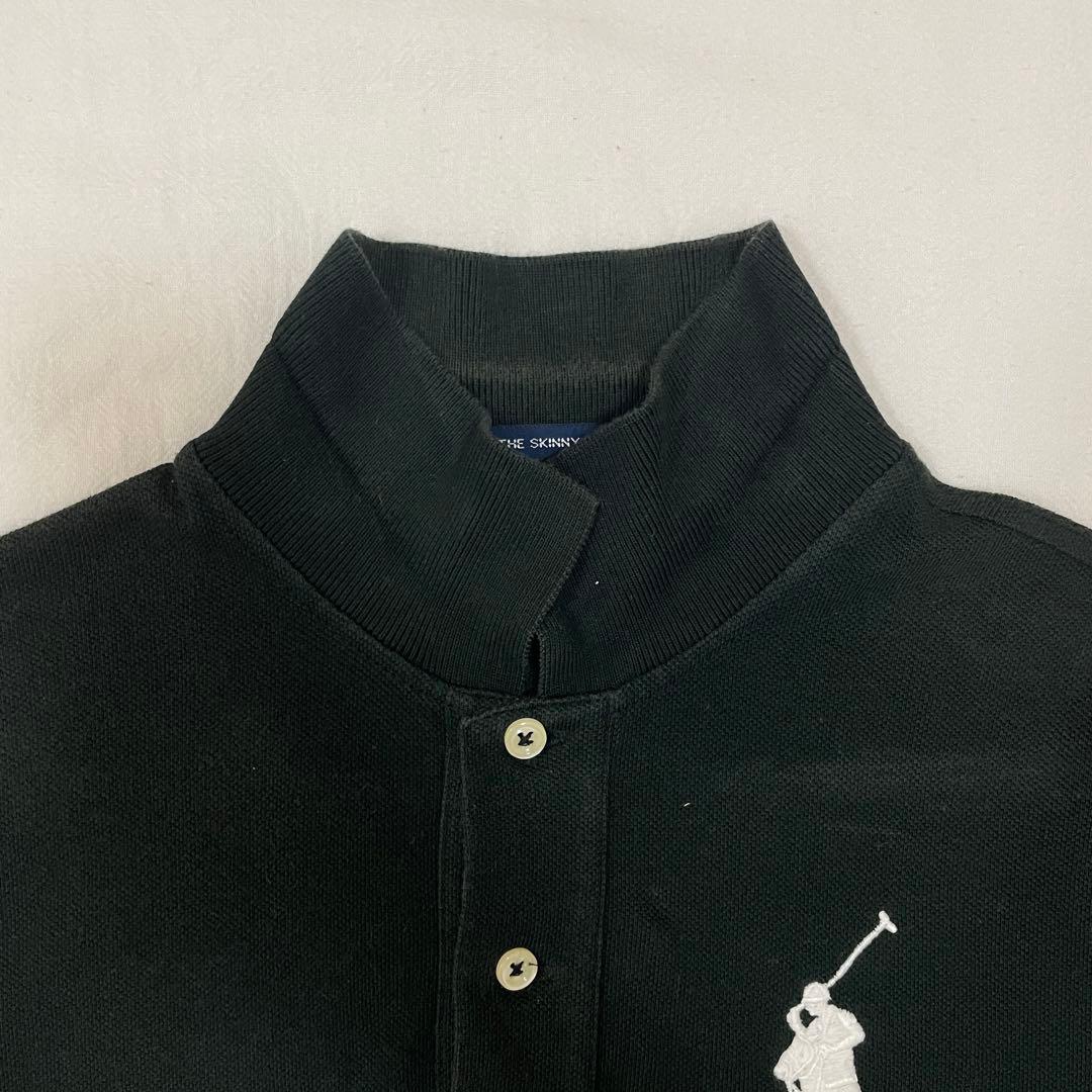 ラルフローレン ビッグポニー THE SKINNY POLO黒 レディースM