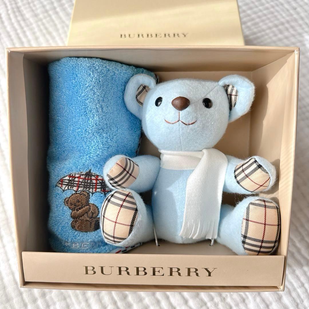 【新品 未使用】 BURBERRY バーバリー クマ ぬいぐるみ タオル セット
